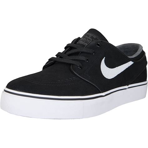 nike sb air zoom stefan janoski cnvs prm schwarz weiß|nike sb zoom janoski premium.